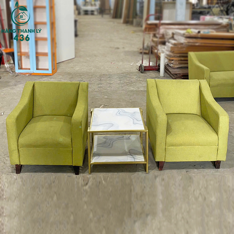 Ghế Sofa Đơn Bọc Vải Cũ Màu Xanh sofa-cu-127 Ghế Sofa Đơn Bọc Vải Cũ Màu Xanh