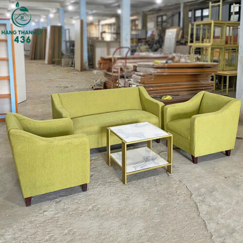 Băng Ghế Sofa Đôi Cũ Màu Xanh Lạ Mắt 4 sofa cu 129