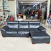 Ghế Sofa Da Góc L Màu Đen Chắc Chắn Giá Rẻ 1 soffa cu 3