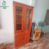 Tủ Gỗ Cũ Kết Hợp Cánh Kính Trưng Bày 1 tu trung bay cu 14