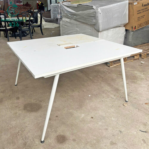 Bàn Họp Chân Sắt Cũ 1M4x2M8 Màu Trắng Hiện Đại 8 ban hop chan sat cu 1m4x2m8 mau trang hien dai 1