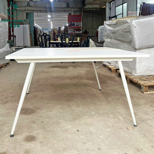 Bàn Họp Chân Sắt Cũ 1M4x2M8 Màu Trắng Hiện Đại 7 ban hop chan sat cu 1m4x2m8 mau trang hien dai 2