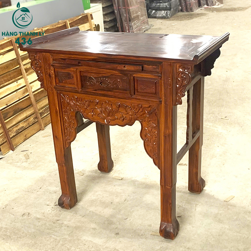 Bàn Gia Tiên Gỗ Muồng Cũ Hoạ Tiết Cổ Điển ban-ke-tho-cu-1 Bàn Gia Tiên Gỗ Muồng Cũ Hoạ Tiết Cổ Điển