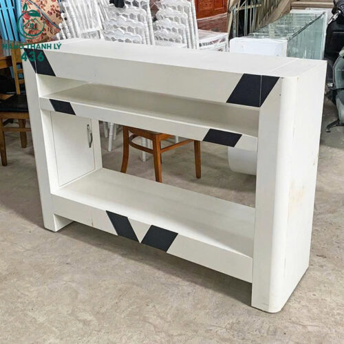 Bàn Quầy Thu Ngân Cũ Kệ Hở 1Mx40CM 6 ban quay thu ngan cu ke ho 2