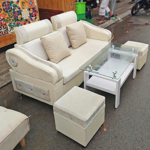 Bộ Bàn Ghế Sofa Cũ Kiểu Dáng Hiện Đại 3 bo ban ghe sofa hien dai cu 1