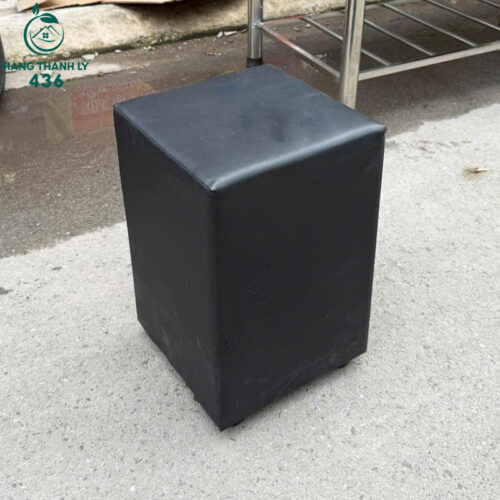 Ghế Đôn Cũ Vuông Cao Màu Đen Gọn Nhẹ (Nhiều Mẫu) 5 don cu 1