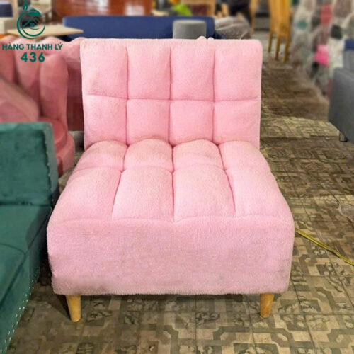 Ghế Sofa Đơn Chân Gỗ Đệm Pastel Mới 99% (Nhiều Màu) 5 ghe sofa thanh ly nhieu mau 1