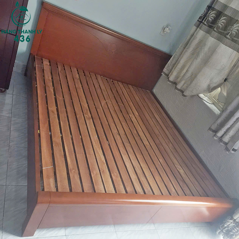 Giường Gỗ 1M8 Cũ Kiểu Dáng Truyền Thống giuong-cu-104 Giường Gỗ 1M8 Cũ Kiểu Dáng Truyền Thống