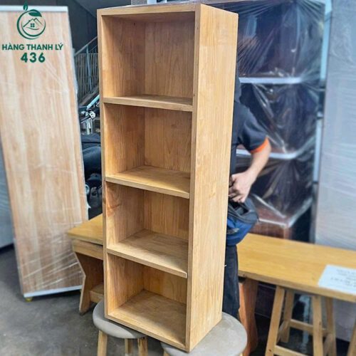 Kệ Gỗ Cũ 4 Tầng 1M17x25CM Tiện Lợi Giá Tốt 4 ke sach go cu 4 ngan 2