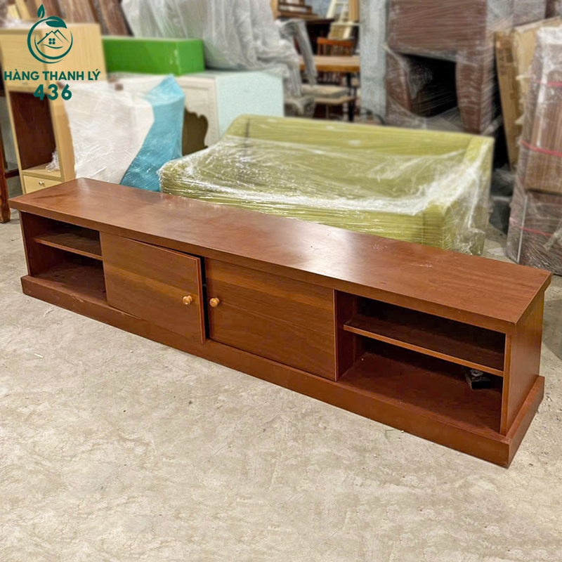 Kệ Tivi Gỗ Treo Tường 2M34 Cũ Giá Rẻ ke-tivi-cu-36 Kệ Tivi Gỗ Treo Tường 2M34 Cũ Giá Rẻ