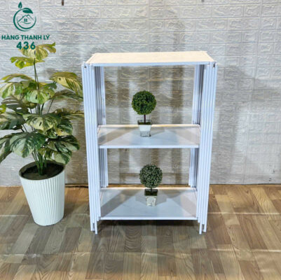 ke-trung-bay-thanh-ly-27-401x400 Kệ 3 Tầng Khung Sắt Sang Trọng Mới 99% (Nhiều Mẫu)