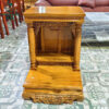 Thanh Lý Bàn Thờ Ông Địa Vân Gỗ Nâu 50CM Mới 99% (Nhiều Mẫu) 1 kt50x50x70 sl1 gia1400k 4 copy