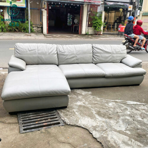 Ghế Sofa Góc L Bọc Da Thật Cũ Giá Tốt 4 sofa cu 141