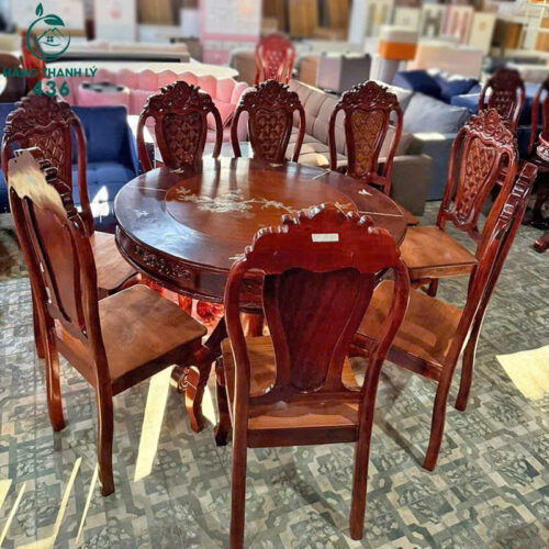 thanh ly bo ban an go 8 ghe 1