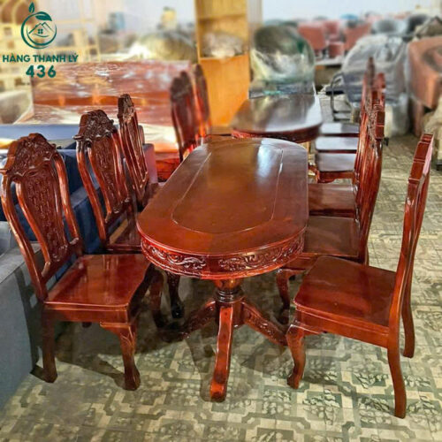 thanh ly bo ban an oval