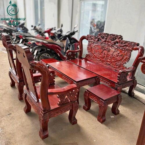 Thanh Lý Bộ Salon Gỗ Bát Tiên Tay 10 Mới 99% (Nhiều Mẫu) 8 thanh ly bo salon go bat tien tay 10 1