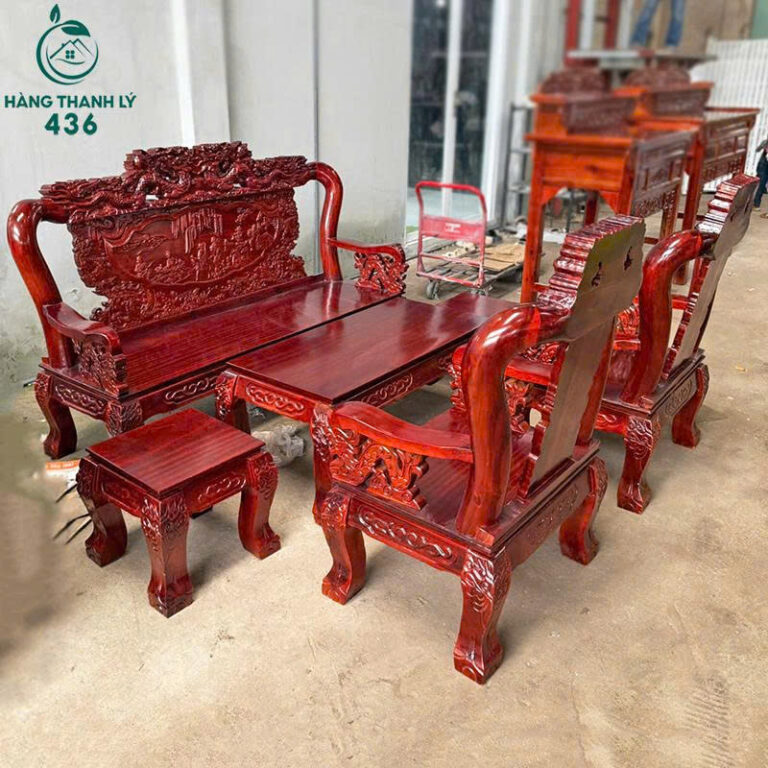 thanh ly bo salon go bat tien tay 10