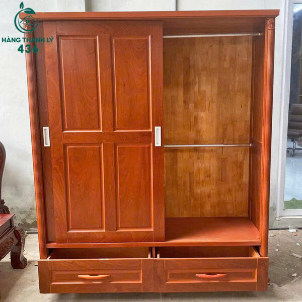 thanh ly tu quan ao 2 canh truot 2