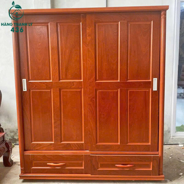 thanh ly tu quan ao 2 canh truot