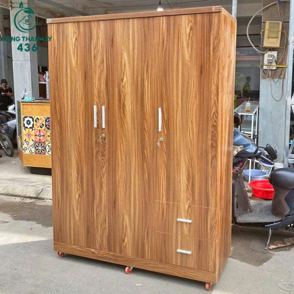 thanh ly tu quan ao 3 canh co guong