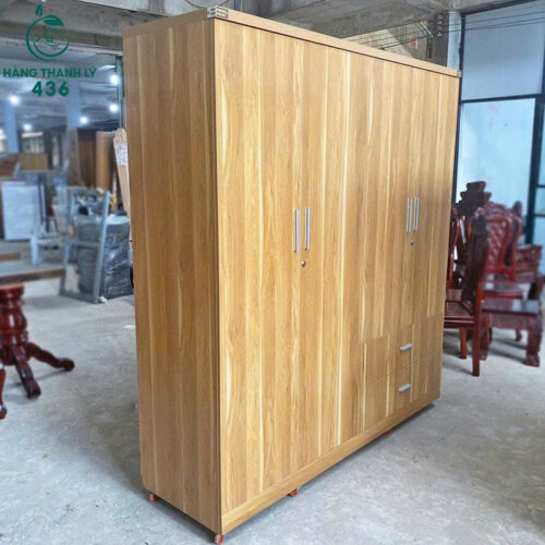 Thanh Lý Tủ Quần Áo 4 Cánh 1M8x2M Hàng Mới 99% 4 thanh ly tu quan ao 4 canh moi 2