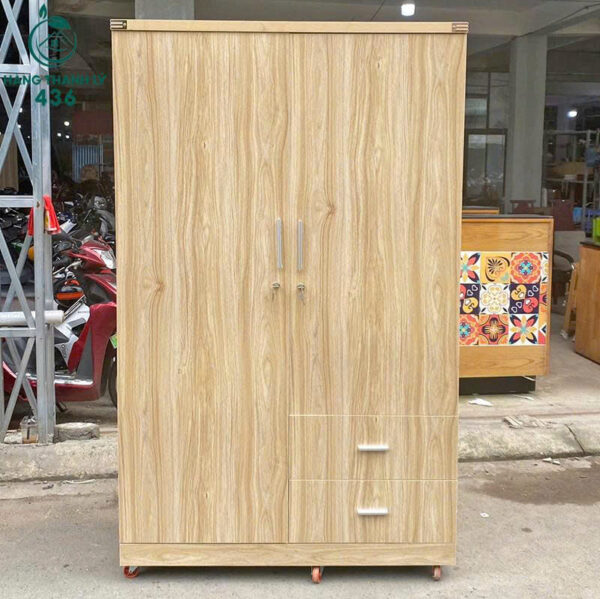 thanh ly tu quan ao go 2 canh 1