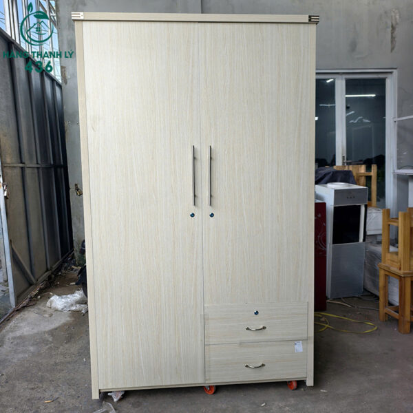 thanh ly tu quan ao go 2 canh 1m2x2m hang moi 99 2