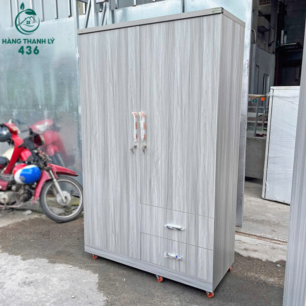 thanh ly tu quan ao go 3 canh 1m4x2m 3