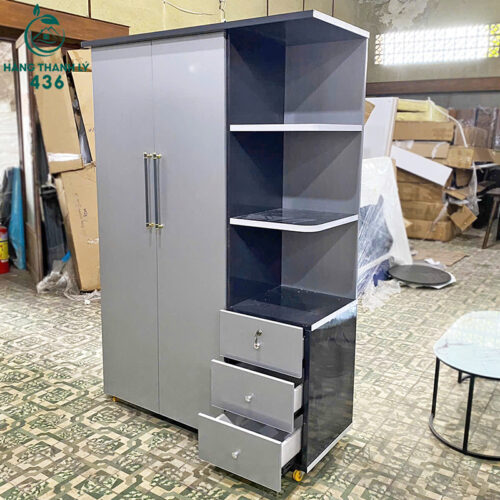 Tủ Nhựa Quần Áo Có Kệ Trang Trí Mới 99% (Nhiều Mẫu) 6 tu ao nhua thanh ly 3