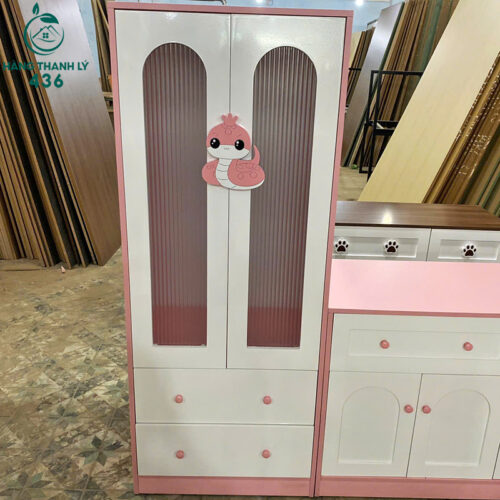 Tủ Áo Cho Bé Kiểu Dáng Hiện Đại Mới 99% (Nhiều Màu) 6 tu ao thanh ly 33