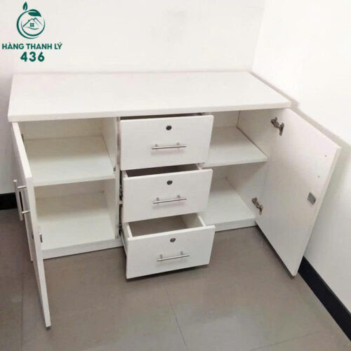 Tủ Hồ Sơ Cũ Màu Trắng 1M2x76CM Hiện Đại 3 tu ho so cu mau trang 1m2x76cm 2