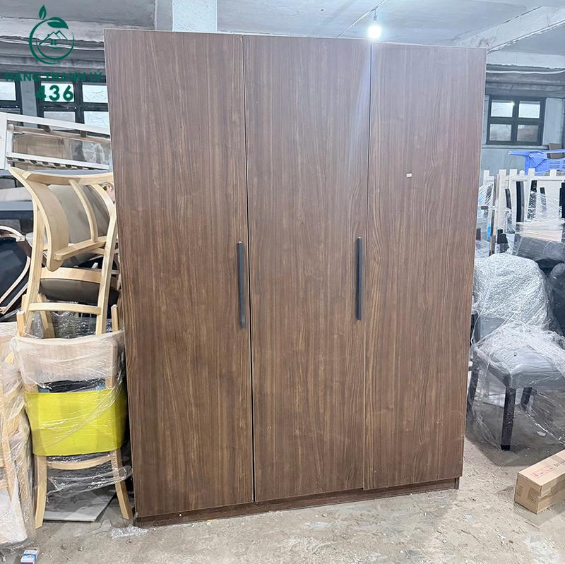 1m5x2m-3-copy Thanh Lý Tủ Quần Áo Gỗ 3 Cánh 1M5x2M Không Hộc Hàng Mới 99% (Nhiều Màu)