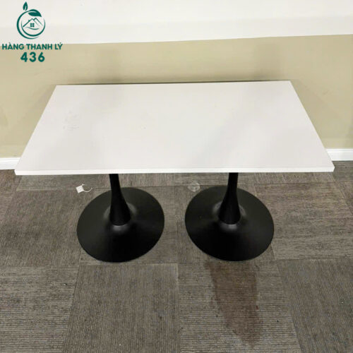 Bàn Đôi Cafe Cũ Màu Trắng Hàng Đẹp Giá Rẻ 4 ban doi cafe cu mau trang hang dep gia re 1