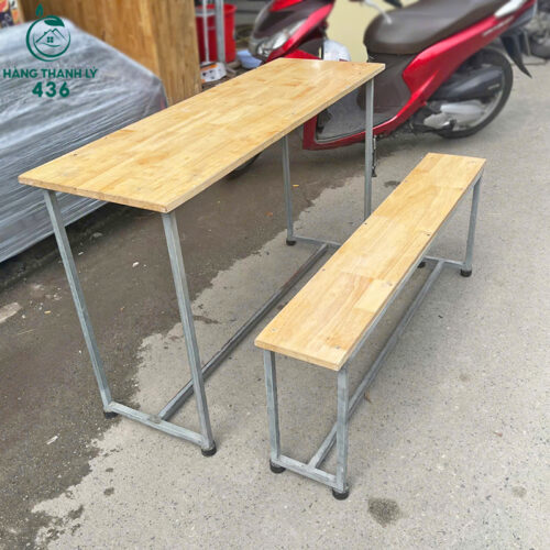 ban ghe hoc sinh cu mat go khung kim loai hien dai 1