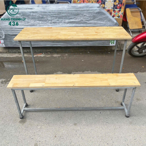 ban ghe hoc sinh cu mat go khung kim loai hien dai 2