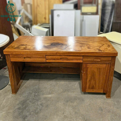 Bàn Giám Đốc Cũ Bằng Gỗ Kiểu Dáng Hiện Đại 4 ban giam doc cu bang go kieu dang hien dai 3
