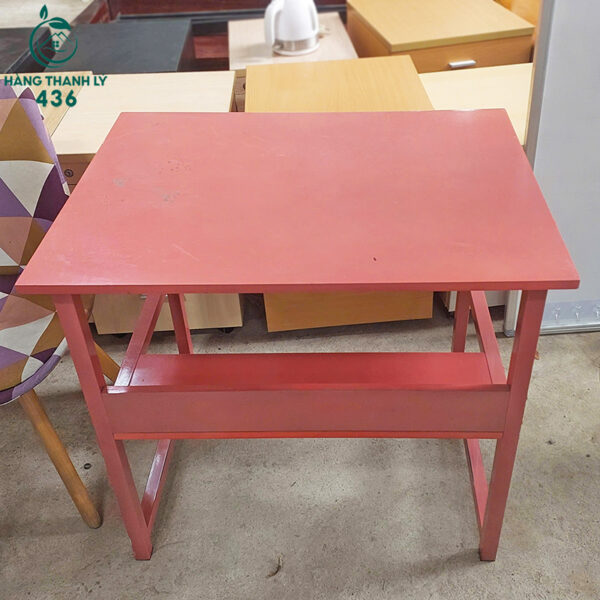 ban hoc sinh cu mau hong pastel gia re 2