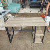 ban lam viec cu 1m2x60cm co ke tien dung 1