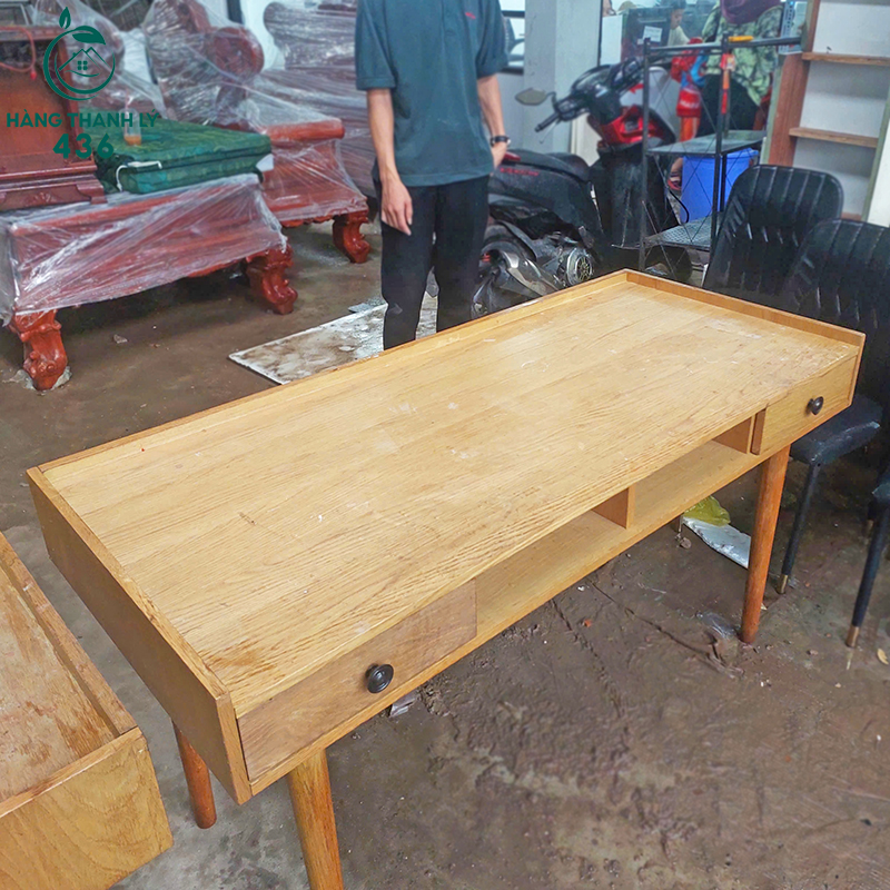 Bàn Làm Việc Cũ Tích Hợp 2 Ngăn Kéo 1M4x75CM Giá Rẻ ban-lam-viec-cu-tich-hop-2-ngan-keo-1m4x75cm-1 Bàn Làm Việc Cũ Tích Hợp 2 Ngăn Kéo 1M4x75CM Giá Rẻ