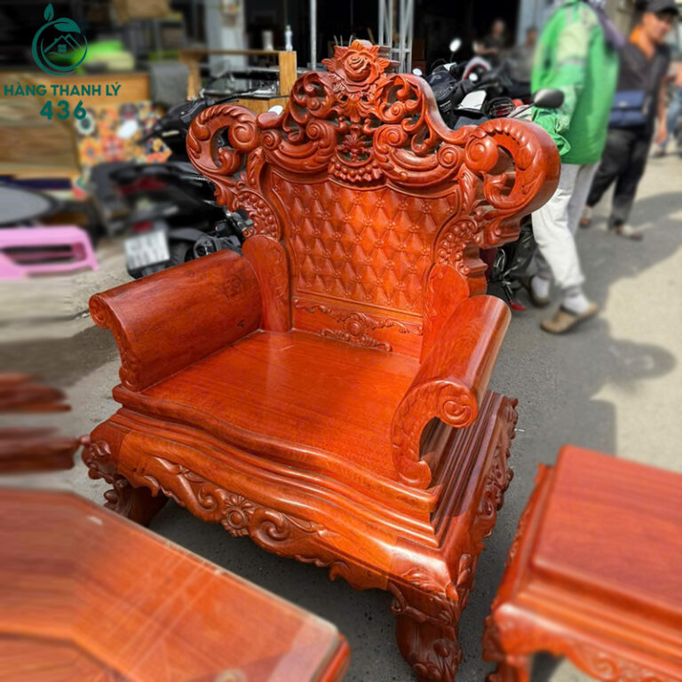 bo ban ghe go cu phong cach hoang gia 1