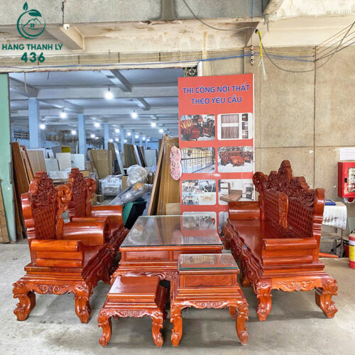 Bộ Bàn Ghế Gỗ Cũ Phong Cách Hoàng Gia Cao Cấp 11 bo ban ghe go cu phong cach hoang gia 10