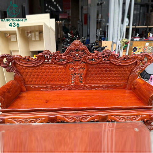 Bộ Bàn Ghế Gỗ Cũ Phong Cách Hoàng Gia Cao Cấp 5 bo ban ghe go cu phong cach hoang gia 5
