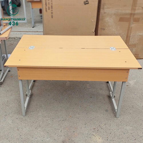 Bộ Bàn Ghế Học Sinh Cũ 1M2x80CM Gấp Gọn 4 bo ban ghe hoc sinh cu gap gon 5