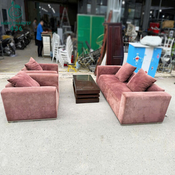 bo ban ghe sofa boc vai cu phong cach toi gian 4