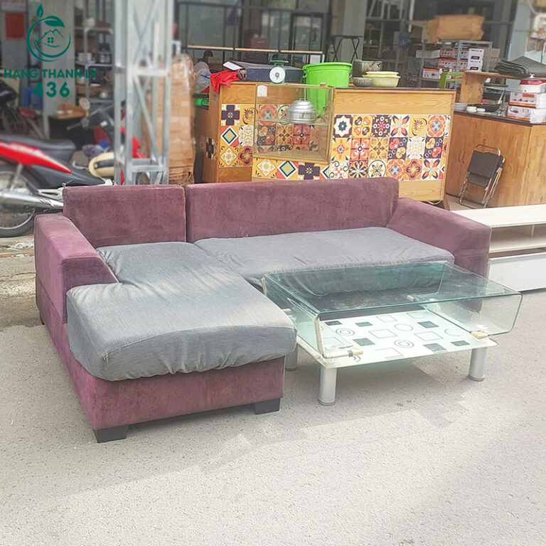 bo ban ghe sofa cu 2m4x1m5 boc vai dep 2
