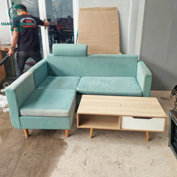 bo-sofa-goc-l-nho-gon-cu-1m4x1m8-co-tay-mau-xanh (1) bo sofa goc l nho gon cu 1m4x1m8 co tay mau xanh 1