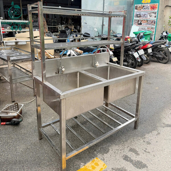 bon rua inox cong nghiep cu 2 ngan 1m2x1m5 rong rai 3 1