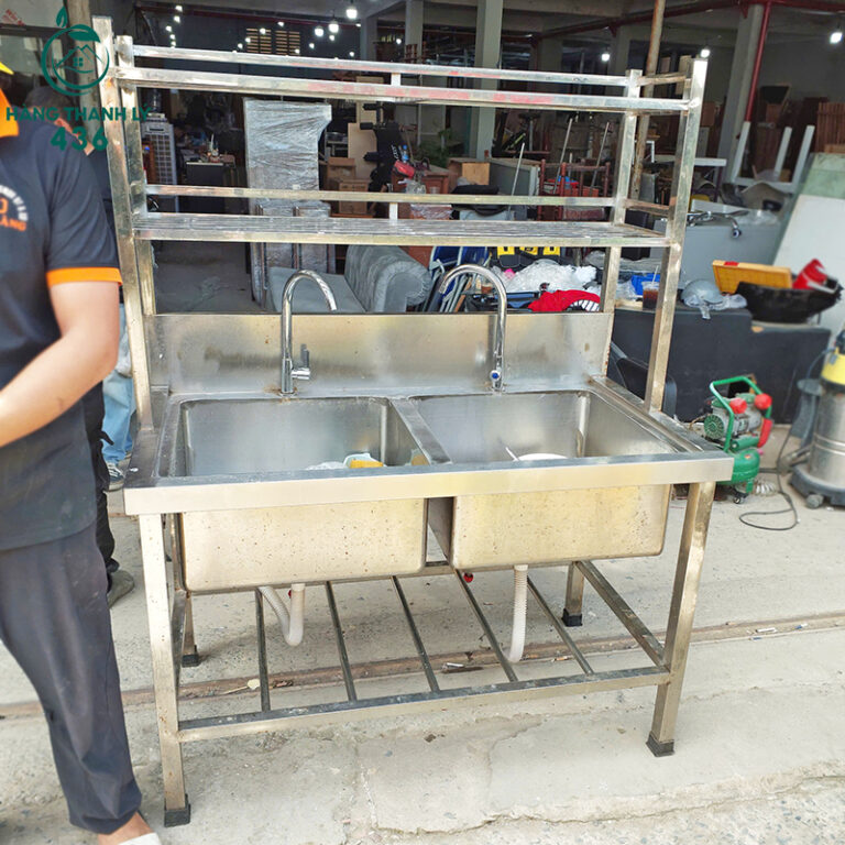 bon rua inox cong nghiep cu 2 ngan 1m2x1m5 rong rai 3