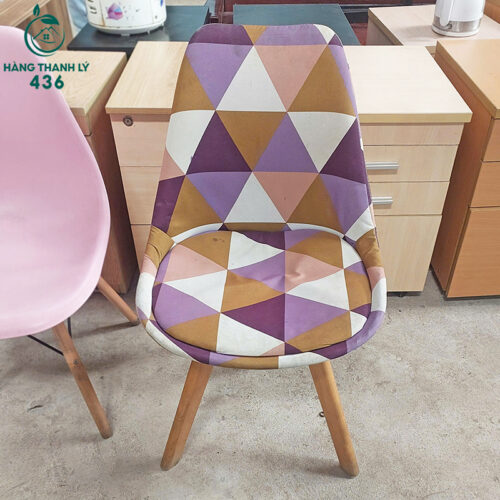 Ghế Cafe Eames Cũ Giá Rẻ Chất Lượng Tốt (Nhiều Màu) 11 ghe cafe cu boc vai hoa tiet dep mat