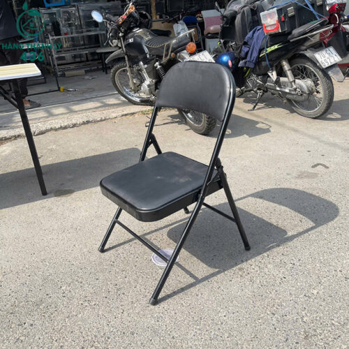 ghe xep mau den boc da cu gia re 3